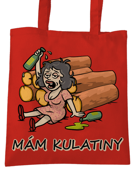 Mám kulatiny taška Bright Red