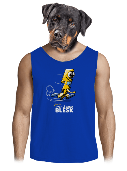Rychlý jako blesk pánské tílko Royal Blue