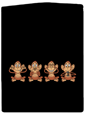 Opička s mobilem dámská mikina na zip Black