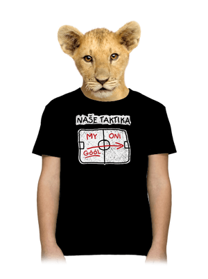 Naše taktika dětské tričko Black