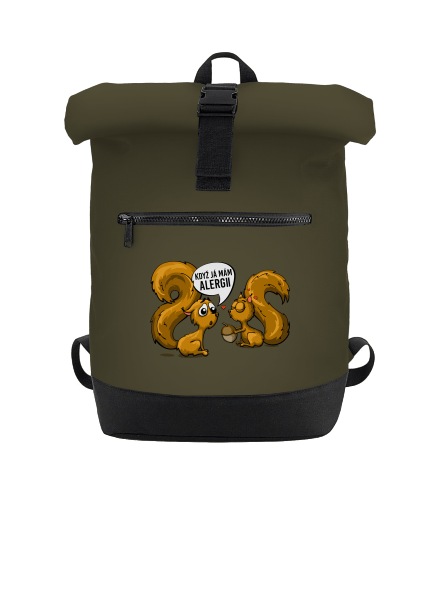 Alergická veverka batoh Military Green