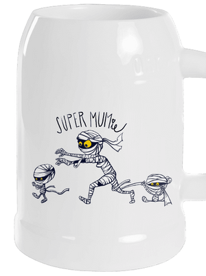Super mumie půllitr White