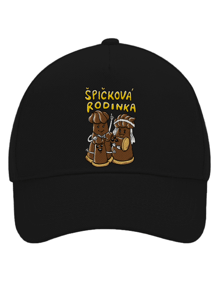 Špičková rodina II kšiltovka baseballka Black