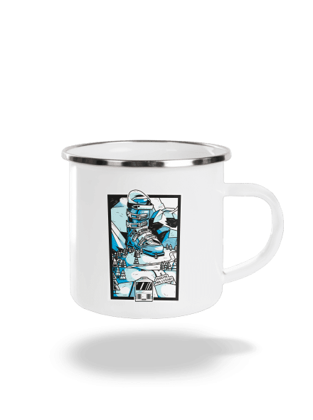 Lyžák plecháček White