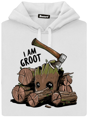 I Am Groot dámská mikina klokanka White