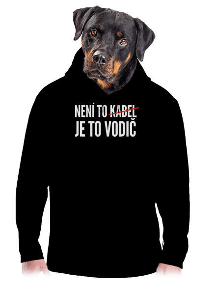 Je to vodič pánská mikina klokanka Black