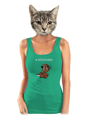 Očipováno dámské tílko klasické Mint Mal