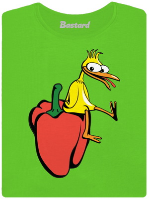 Kuře na paprice dámské tričko Apple Green