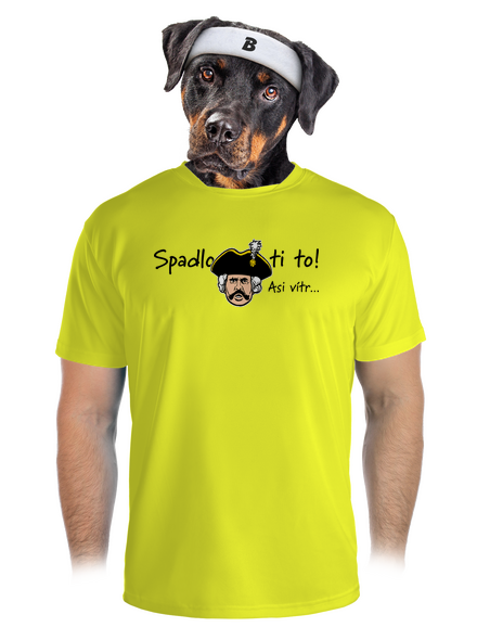 Spadlo ti to pánské sportovní tričko Neon Yellow