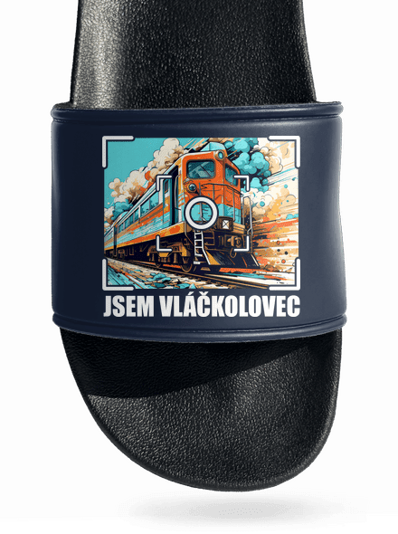 Jsem vláčkolovec pantofle Navy