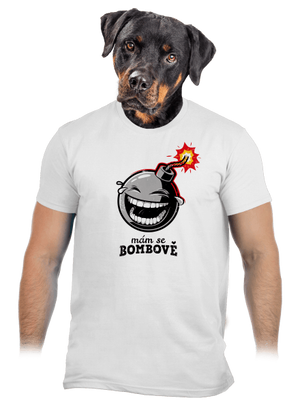 Mám se bombově pánské tričko White