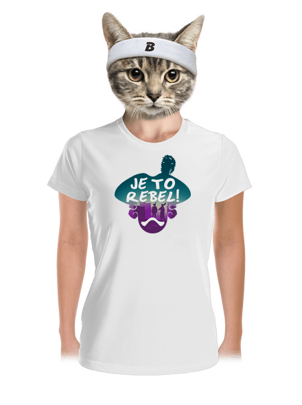 Je to rebel dámské sportovní tričko White