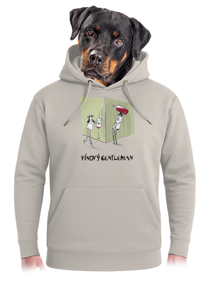 Vínový gentleman  unisex mikina premium Pastel Macchiato