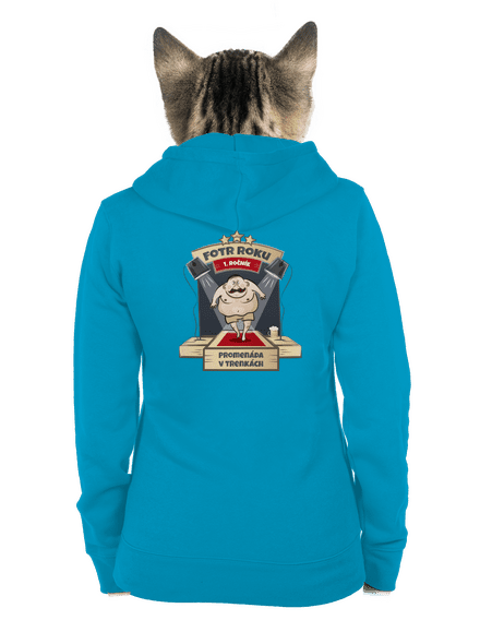 Fotr roku dámská mikina na zip Blue Atol