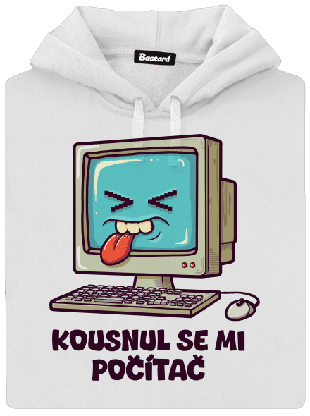 Kousnul se mi počítač dámská mikina klokanka White