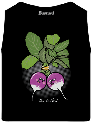 Ředkvičky ve svazku pánské tílko Black