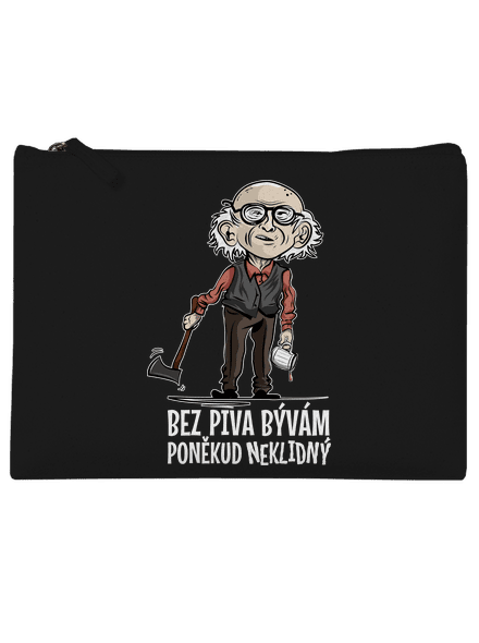 Neklidný bez piva taštička Black