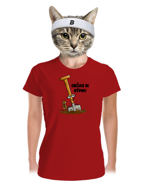 Občas si rýpnu dámské sportovní tričko Red Mal