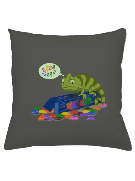 Zmatený chameleon polštář Gray Pol