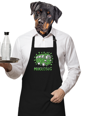 Mikrobus zástěra Black