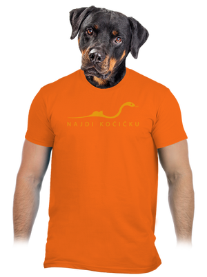 Najdi kočičku pánské tričko Orange