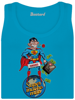 Supermachoman dámské tílko klasické Blue Atol