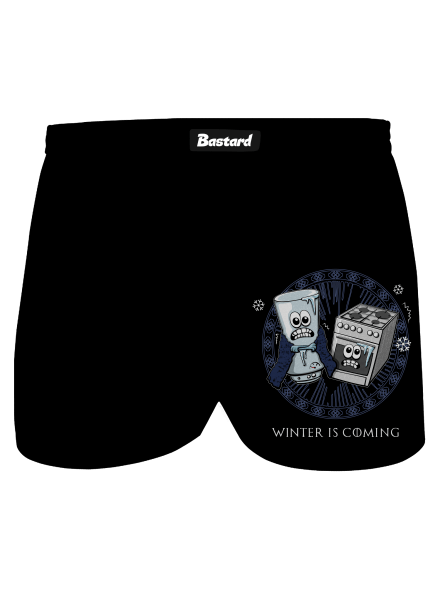 Winter is coming pánské trenky Black