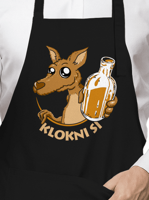 Klokni si zástěra Black