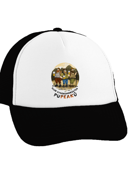 Klub pupeaků kšiltovka truckerka Black cap