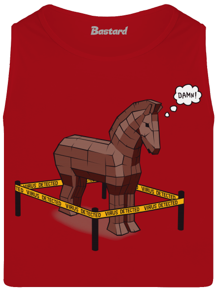Trojský kůň pánské tílko Red