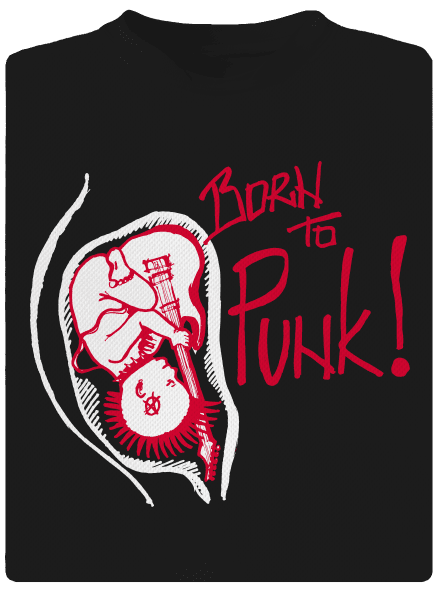 Born to punk dětské sportovní tričko Black