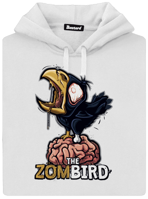 Zombird dámská mikina klokanka White