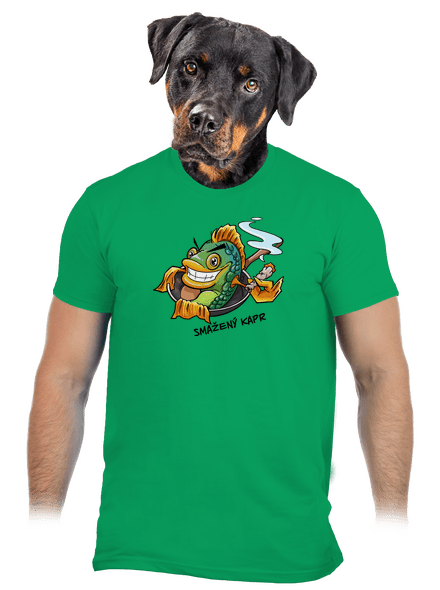 Smažený kapr pánské tričko Kelly Green