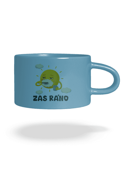 Zas ráno hrnek makronka Blue Macaron