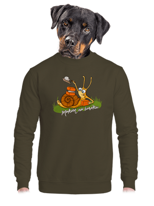 Makám na baráku unisex mikina bez kapuce Urban Khaki