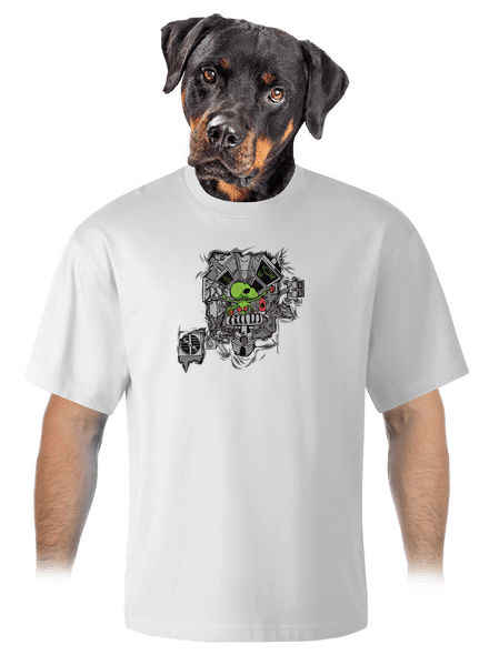 Programátor unisex tričko oversized White