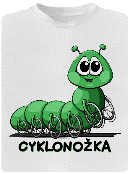 Cyklonožka pánské sportovní tričko White