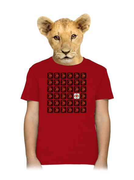 Pexeso dětské tričko Red