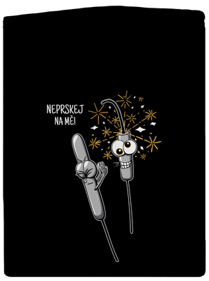 Neprskej na mě pánská mikina na zip Black