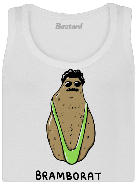 Bramborat dámské tílko klasické White