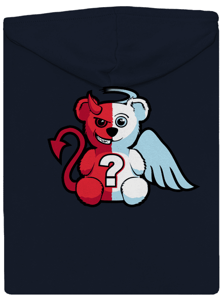 Anděl vs. ďábel dámská mikina na zip Navy Mal