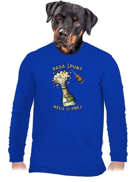 Padá špunt pánské dlouhý rukáv Royal Blue