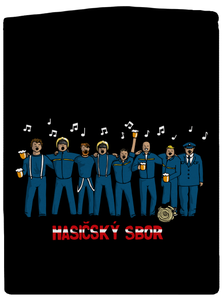 Hasičský sbor dámská mikina na zip Black