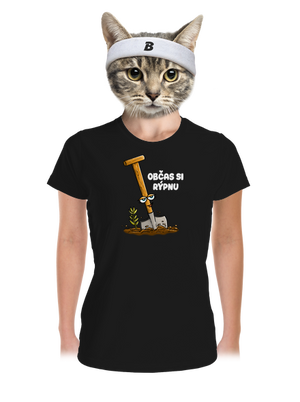 Občas si rýpnu dámské sportovní tričko Black