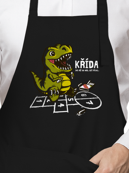 Křída zástěra Black