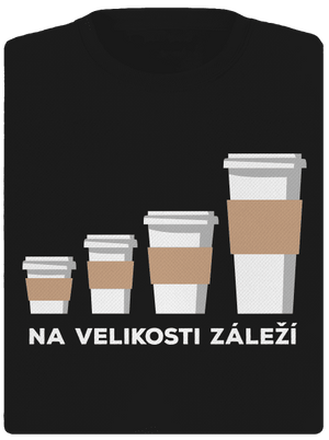 Na velikosti záleží dámské sportovní tričko Black