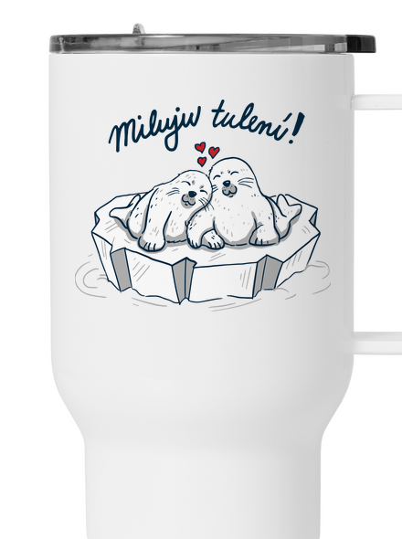 Miluju tulení termohrnek White
