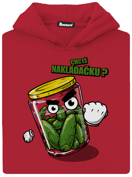 Nakládačka dětská mikina klokanka Fire Red