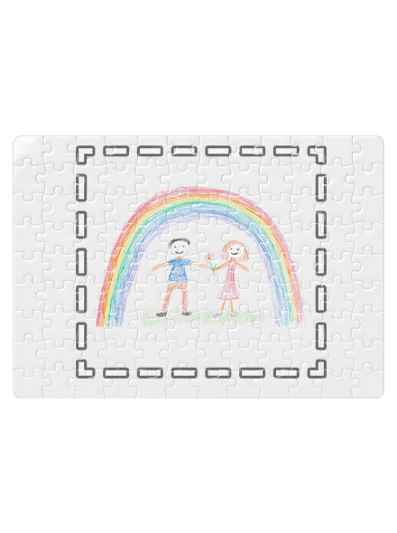 Dětské kresby - nahraj vlastní puzzle White