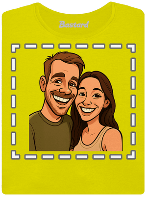 Karikatura z vlastní fotky dámské tričko premium Lemon